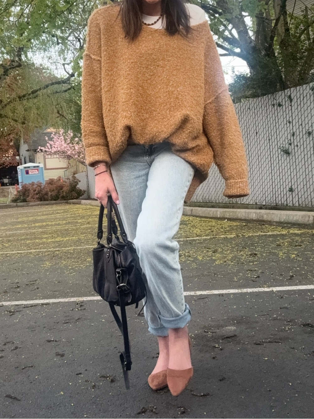 Free People Off-the-Shoulder Cozy Sweater - Picture 2 of 2